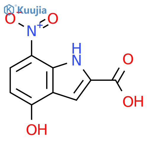4-Hydroxy-7-nitroindole-2-carboxylic acid structure