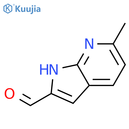 6-Methyl-1H-pyrrolo[2,3-b]pyridine-2-carbaldehyde structure