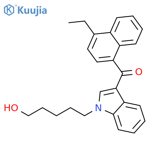 (4-ethyl-1-naphthyl)[1-(5-hydroxypentyl)-1h-indol-3-yl]methanone structure