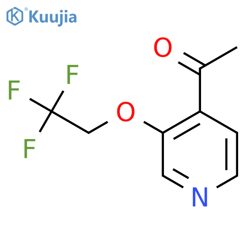 1-(3-(2,2,2-Trifluoroethoxy)pyridin-4-yl)ethanone structure