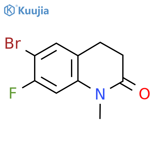 6-Bromo-7-fluoro-1-methyl-3,4-dihydro-1H-quinolin-2-one structure