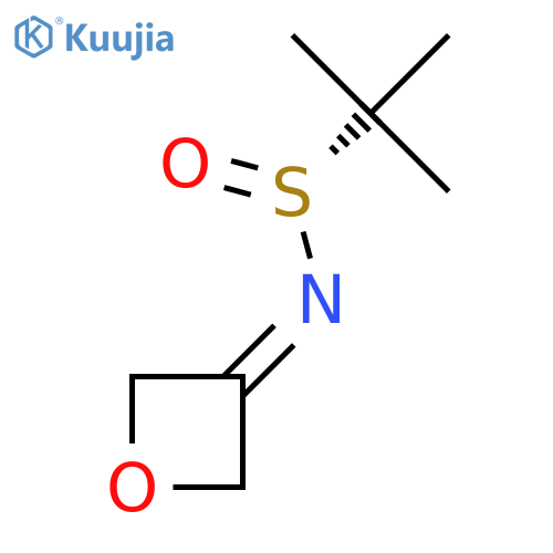 (R)-2-Methyl-N-(oxetan-3-ylidene)propane-2-sulfinamide structure