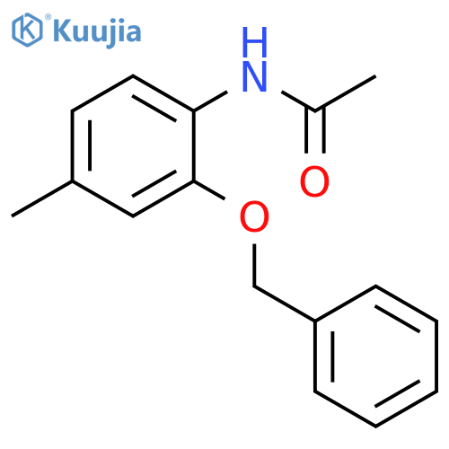 Acetamide, N-[4-methyl-2-(phenylmethoxy)phenyl]- structure