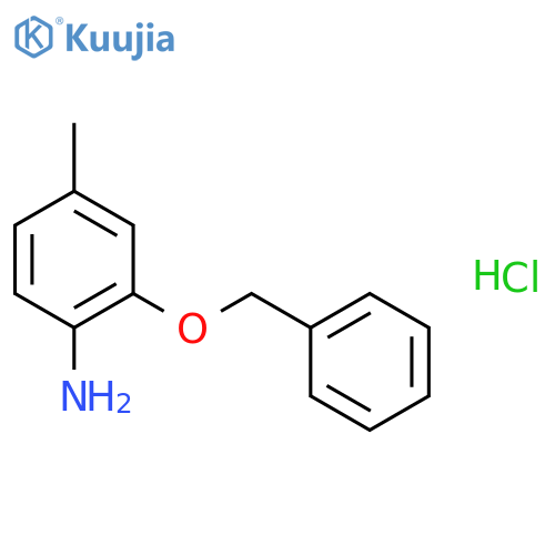 2-(Benzyloxy)-4-methylaniline Hydrochloride structure