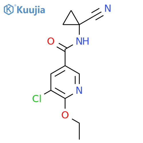 5-chloro-N-(1-cyanocyclopropyl)-6-ethoxypyridine-3-carboxamide structure