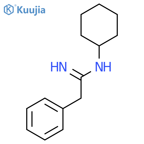 Benzeneethanimidamide, N-cyclohexyl- structure