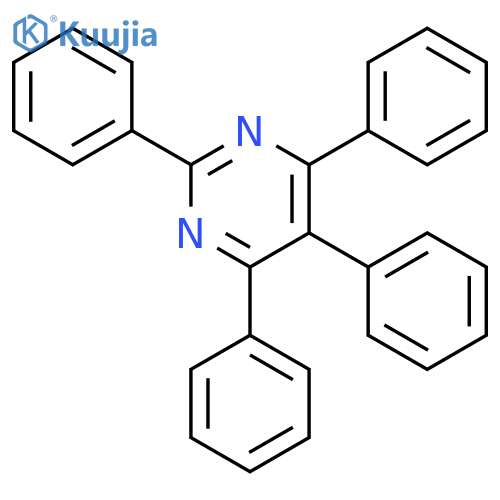 Pyrimidine, tetraphenyl- structure