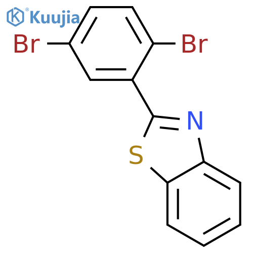 Benzothiazole, 2-(2,5-dibromophenyl)- structure