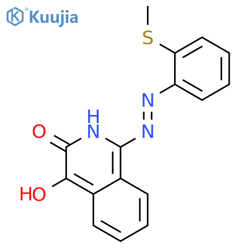 3(2H)-Isoquinolinone, 4-hydroxy-1-[[2-(methylthio)phenyl]azo]- structure