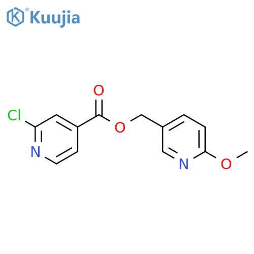 (6-methoxypyridin-3-yl)methyl 2-chloropyridine-4-carboxylate structure