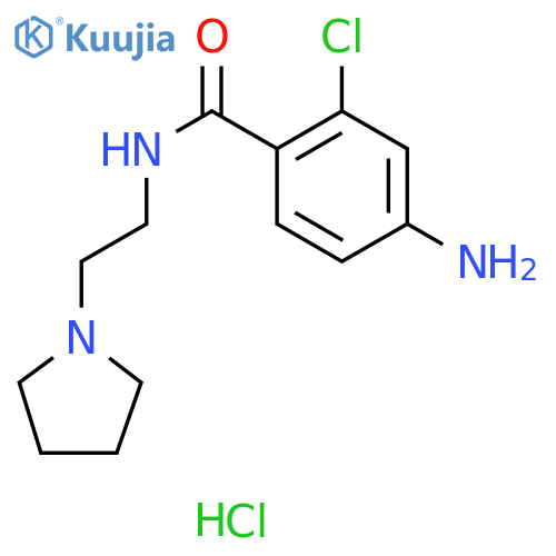 4-amino-2-chloro-N-2-(pyrrolidin-1-yl)ethylbenzamide hydrochloride structure