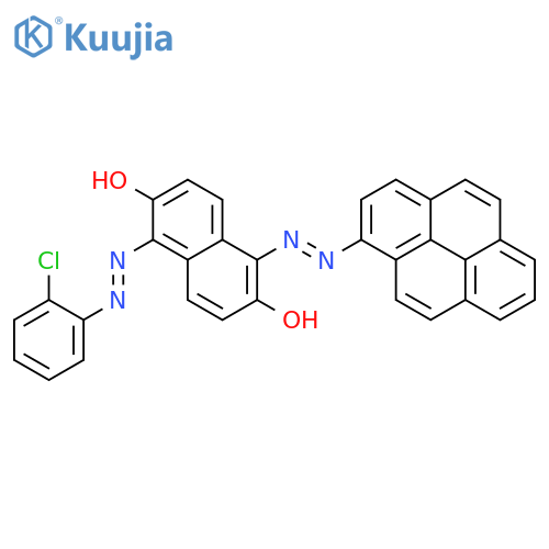 2,6-Naphthalenediol, 1-[(2-chlorophenyl)azo]-5-(1-pyrenylazo)- structure