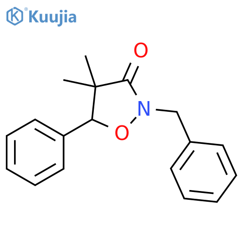 3-Isoxazolidinone, 4,4-dimethyl-5-phenyl-2-(phenylmethyl)- structure