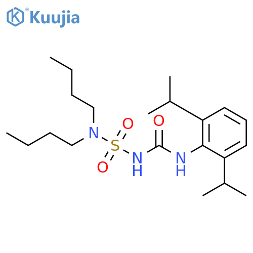 Urea, N-[2,6-bis(1-methylethyl)phenyl]-N'-[(dibutylamino)sulfonyl]- structure