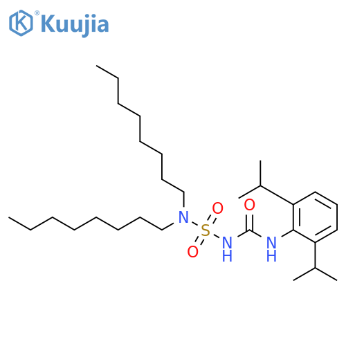 Urea, N-[2,6-bis(1-methylethyl)phenyl]-N'-[(dioctylamino)sulfonyl]- structure