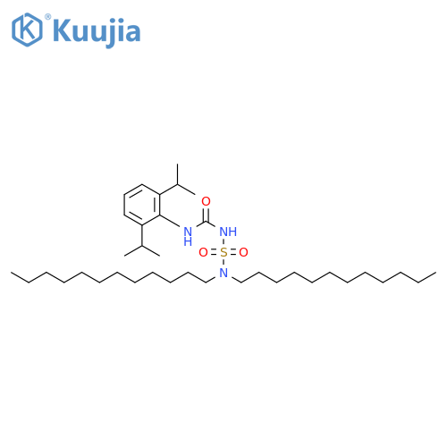 Urea, N-[2,6-bis(1-methylethyl)phenyl]-N'-[(didodecylamino)sulfonyl]- structure