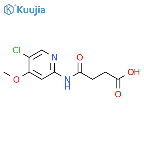 4-[(5-Chloro-4-methoxy-2-pyridyl)amino]-4-oxo-butanoic acid structure