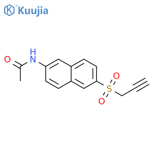 Acetamide, N-[6-(2-propynylsulfonyl)-2-naphthalenyl]- structure