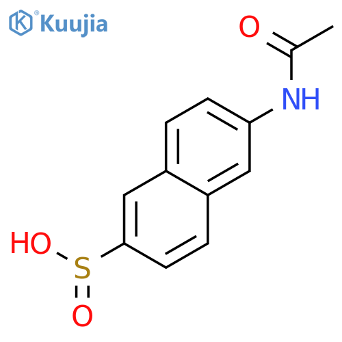 2-Naphthalenesulfinic acid, 6-(acetylamino)- structure