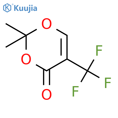 4H-1,3-Dioxin-4-one, 2,2-dimethyl-5-(trifluoromethyl)- structure
