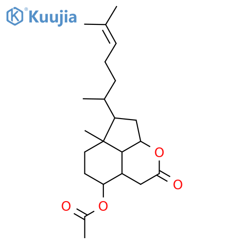 2H-Cyclopenta[ij][2]benzopyran-2-one,4-(acetyloxy)-7-(1,5-dimethyl-4-hexenyl)decahydro-6a-methyl-, [3aR-[3aa,4b,6ab,7b(R*),8ab,8bb]]- (9CI) structure