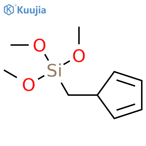 Silane, (2,4-cyclopentadien-1-ylmethyl)trimethoxy- structure