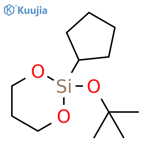 1,3-Dioxa-2-silacyclohexane, 2-cyclopentyl-2-(1,1-dimethylethoxy)- structure