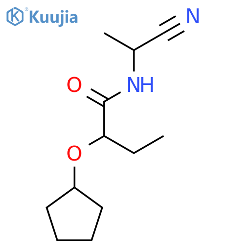 N-(1-cyanoethyl)-2-(cyclopentyloxy)butanamide structure