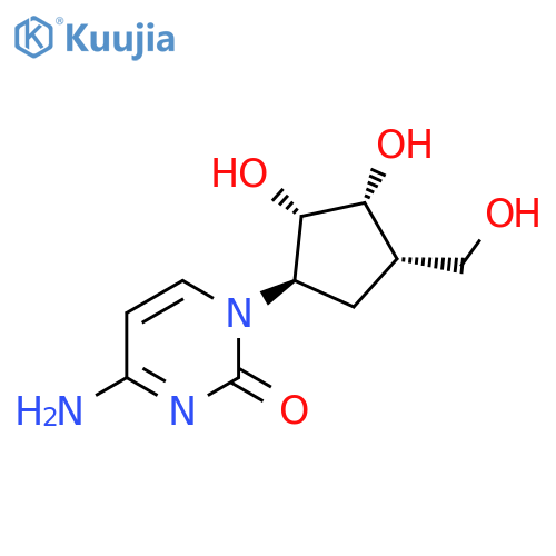 2(1H)-Pyrimidinone,4-amino-1-[(1R,2S,3R,4S)-2,3-dihydroxy-4-(hydroxymethyl)cyclopentyl]- structure