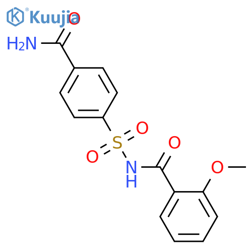 Benzamide,N-[[4-(aminocarbonyl)phenyl]sulfonyl]-2-methoxy- structure