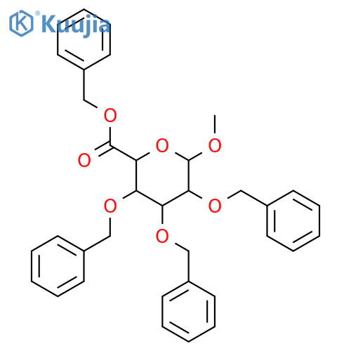 Methyl 2,3,4-Tri-O-benzyl-α-D-glucuronic Acid, Benzyl Ester structure
