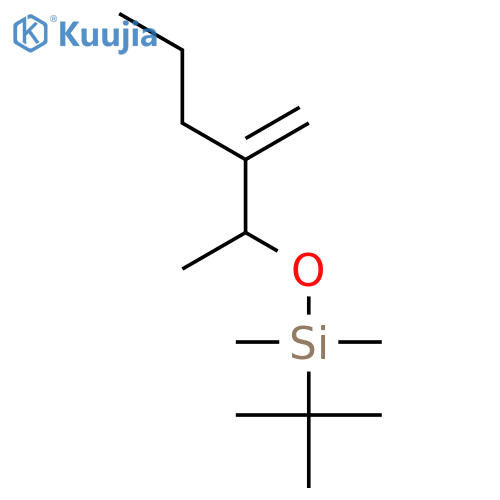 Silane, (1,1-dimethylethyl)dimethyl[(1-methyl-2-methylenepentyl)oxy]- structure