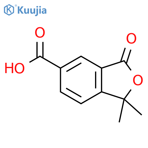 1,1-DIMETHYL-3-OXO-1,3-DIHYDRO-2-BENZOFURAN-5-CARBOXYLIC ACID structure