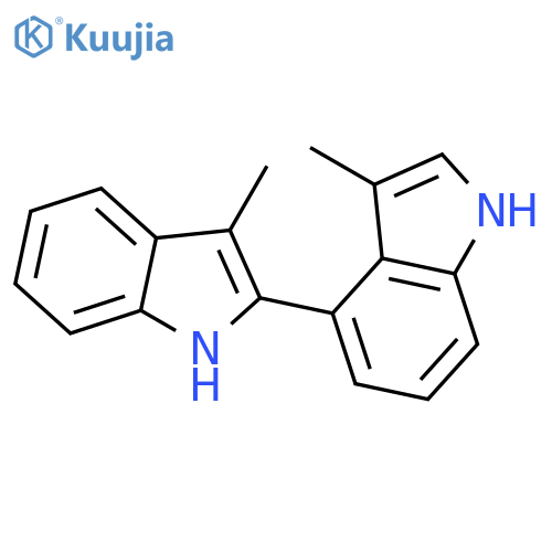 2,4'-Bi-1H-indole, 3,3'-dimethyl- structure