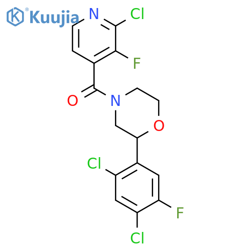 4-(2-Chloro-3-fluoropyridine-4-carbonyl)-2-(2,4-dichloro-5-fluorophenyl)morpholine structure