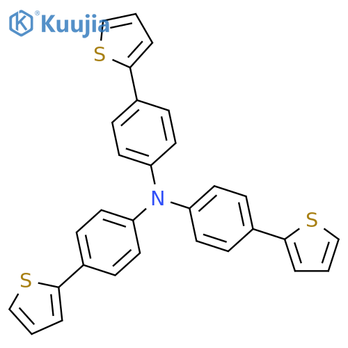 Tris[4-(2-thienyl)phenyl]amine structure