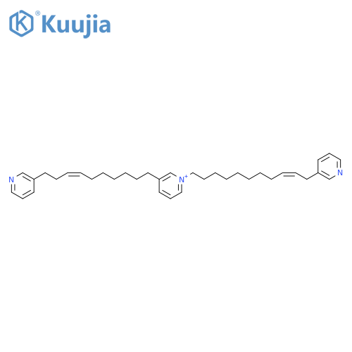 Pyridinium,3-[(7Z)-10-(3-pyridinyl)-7-decen-1-yl]-1-[(9Z)-11-(3-pyridinyl)-9-undecen-1-yl]- structure