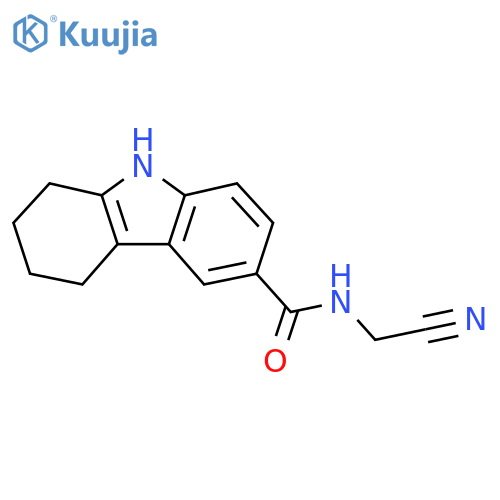 N-(cyanomethyl)-2,3,4,9-tetrahydro-1H-carbazole-6-carboxamide structure