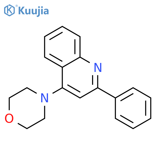 Quinoline,4-(4-morpholinyl)-2-phenyl- structure