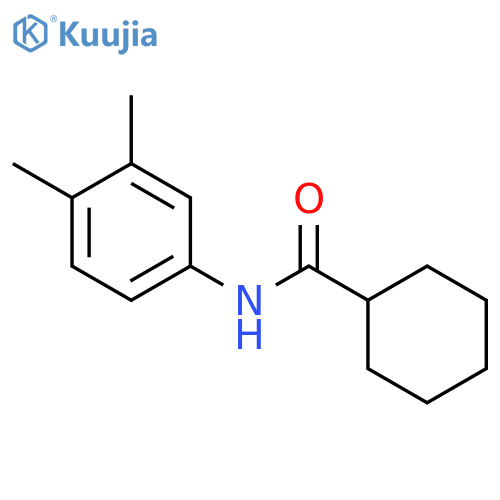 N-(3,4-dimethylphenyl)cyclohexanecarboxamide structure