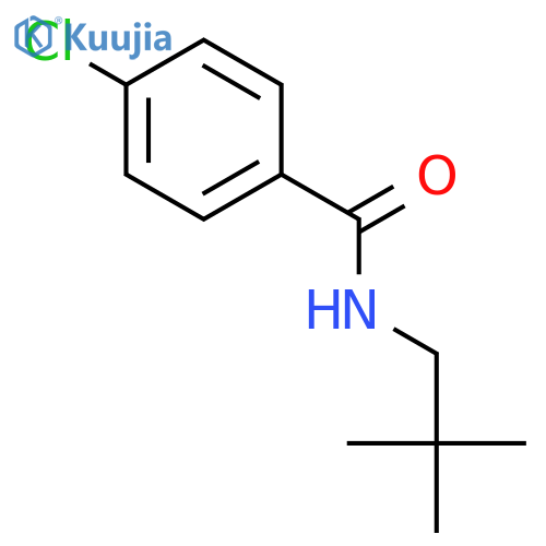Benzamide, 4-chloro-N-(2,2-dimethylpropyl)- structure