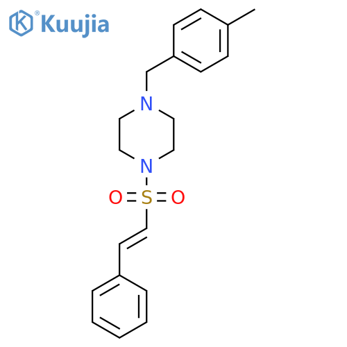 1-[(4-Methylphenyl)methyl]-4-[(E)-2-phenylethenyl]sulfonylpiperazine structure