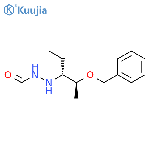 2-(1R,2S)-1-Ethyl-2-(phenylmethoxy)propylhydrazinecarboxaldehyde structure