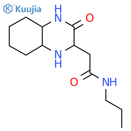 2-(3-Oxodecahydroquinoxalin-2-yl)-N-propylacetamide structure