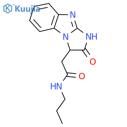 2-(2-Oxo-2,3-dihydro-1H-imidazo1,2-abenzimidazol-3-yl)-N-propylacetamide structure