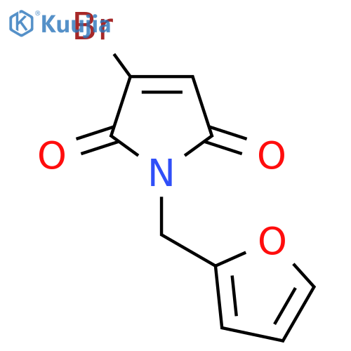 3-Bromo-1-(2-furylmethyl)-1H-pyrrole-2,5-dione structure