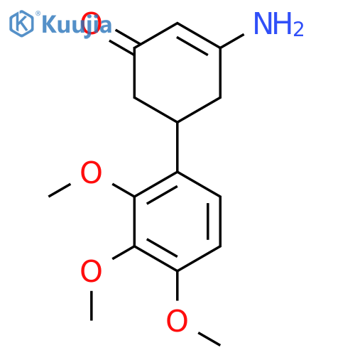 3-Amino-5-(2,3,4-trimethoxyphenyl)cyclohex-2-en-1-one structure