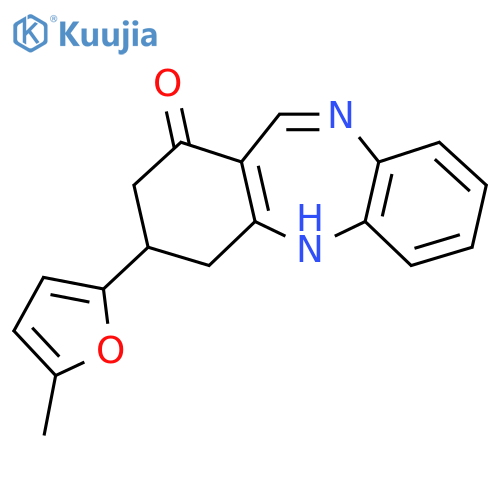 3-(5-Methyl-2-furyl)-2,3,4,5-tetrahydro-1H-dibenzob,e1,4diazepin-1-one structure