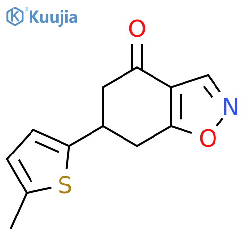 6-(5-Methyl-2-thienyl)-6,7-dihydro-1,2-benzisoxazol-4(5H)-one structure