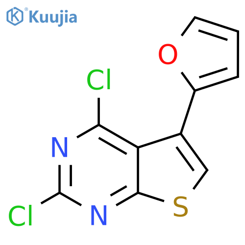 2,4-Dichloro-5-(2-furyl)thieno2,3-dpyrimidine structure